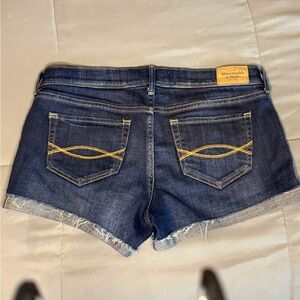 Abercrombie & Fitch Dark Blue Jean Shorts